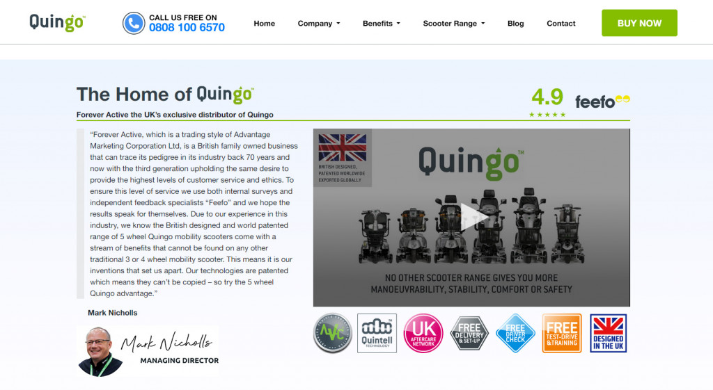 Quingo UK New Website